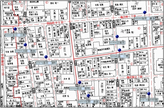 住宅地図展開例